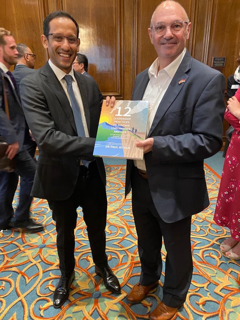 Networking at high-profile leadership event